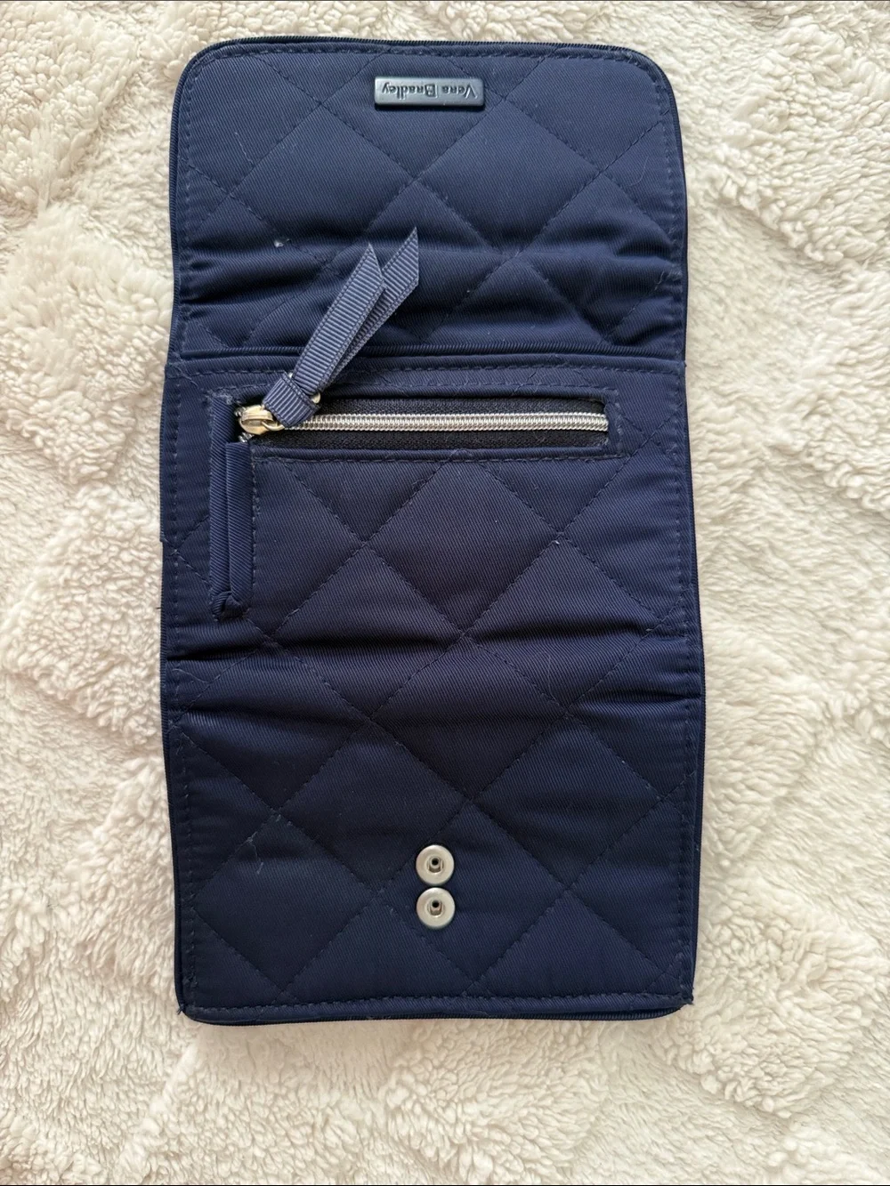 Vera Bradley Quilted Navy Blue Women's Wallet